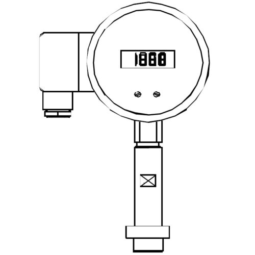 PER - Digitalmanometer für Homogenisierer mit frontbündiger Membran