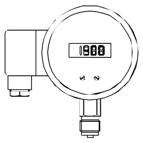 PEX - Digitalmanometer aus Edelstahl mit Drucksensor